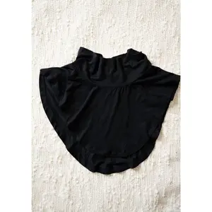 Jersey Mock Collar Neck Piece - Ebony Black