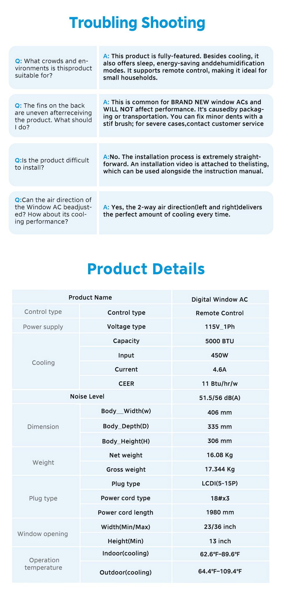 Midea 5,000 BTU EasyCool Mechanical Small Window Air Conditioner - Cool up to 150 Sq. Ft. AC with Easy-to-Use Mechanical Controls and Reusable Filter, Perfect for Small Bedroom, Living Room, Home Office, New Arrivals Midea 5,000 BTU EasyCool Mechanical Small Window Air Conditioner - Cool up to 150 Sq. Ft. AC with Easy-to-Use Mechanical Controls and Reusable Filter, Perfect for Small Bedroom, Living Room, Home Office, New Arrivals