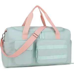 Gym Bags for Women & Men - 20 Inch Travel Duffle Bag with Shoes Compartment & Wet Pocket, Durable Carry-on Weekend Bag, Medium