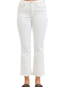 Judy Blue High Waist White Kick Flared Denim Jeans 881080