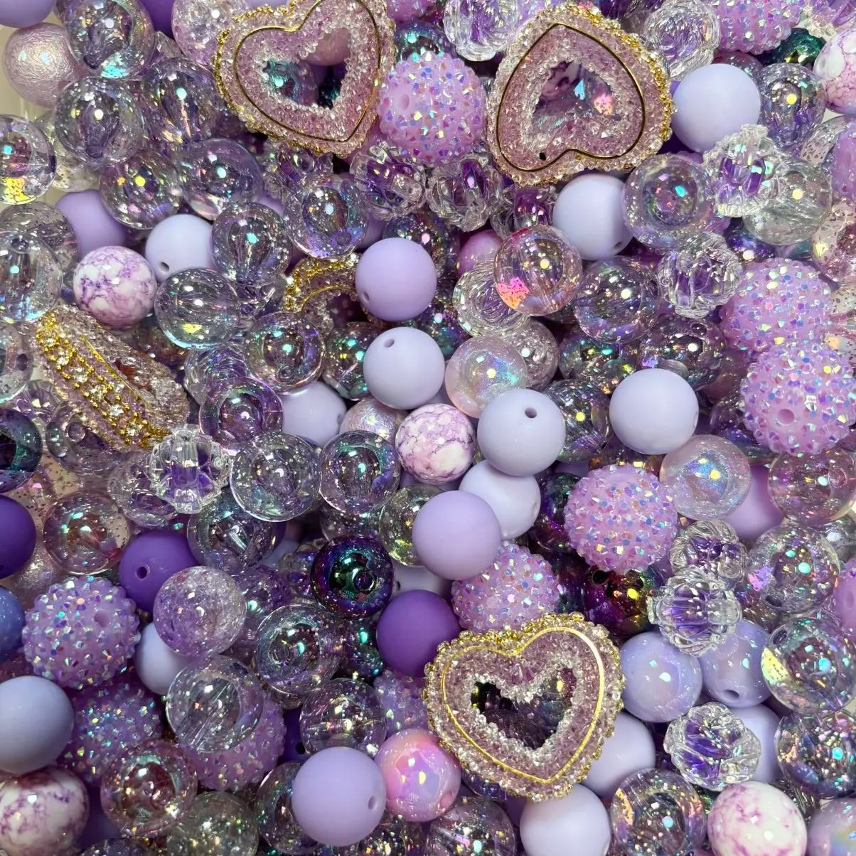 Random Mixed Beads - Elegant Design with Assorted Colors and Shapes