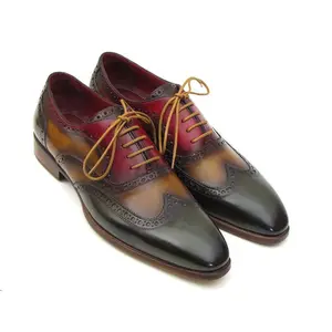 Paul Parkman Men's Three Tone Wingtip Oxfords