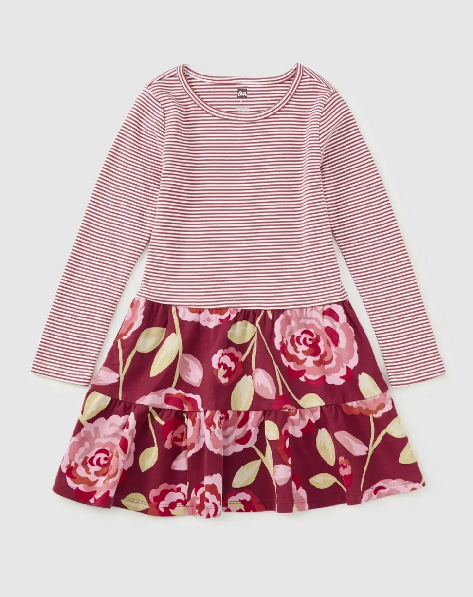 Tea Collection Turkish Rose Tiered Twirl Dress
