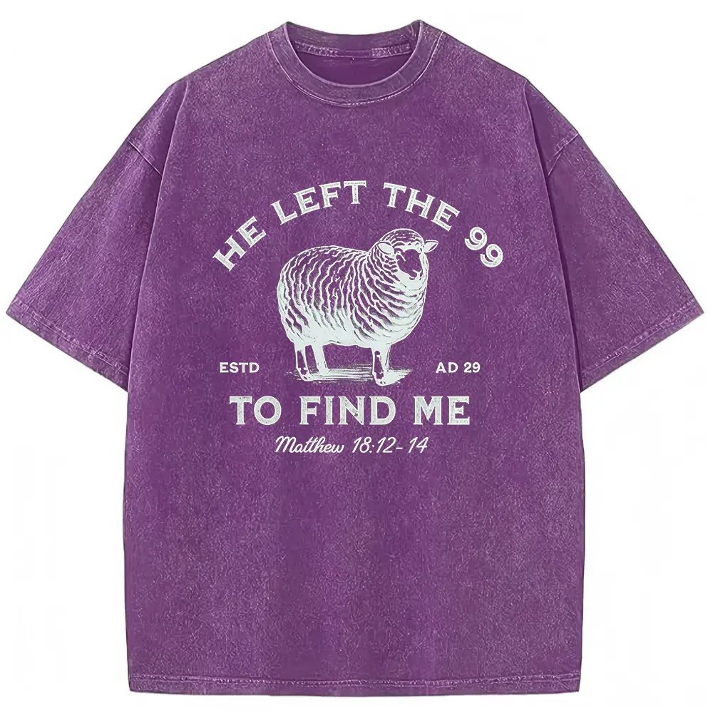 Washed T-shirt-Purple