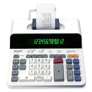 Sharp 12-Digit Thermal Printing Calculator with Large Print Mode and Fast 8.0 LPS Printer