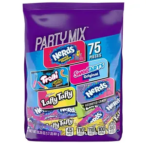 SweeTARTS Variety Party Mix, Individually Wrapped Assorted Candy, 28.6 Ounce (75 Count)