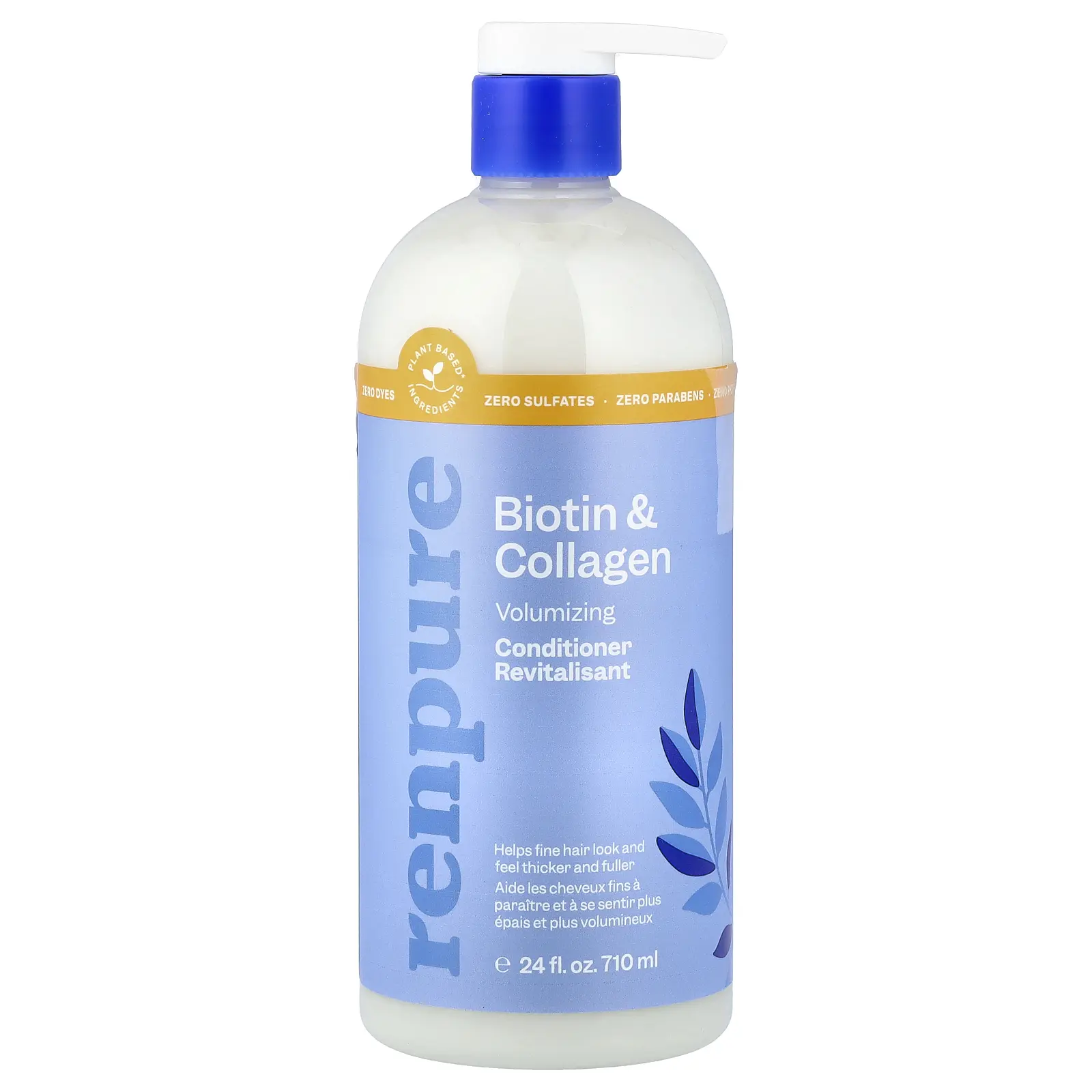 Renpure Volumizing Conditioner, Biotin & Collagen, 24 fl oz (710 ml) Renpure Volumizing Conditioner, Biotin & Collagen, 24 fl oz (710 ml)