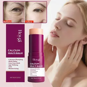 Calcium Volume Multi Balm Korean Skincare Stick Face & Eye Cream Collagen Deep Moisturizing Anti-Wrinkle Suitable for Pre Makeup Hyaluronic Acid