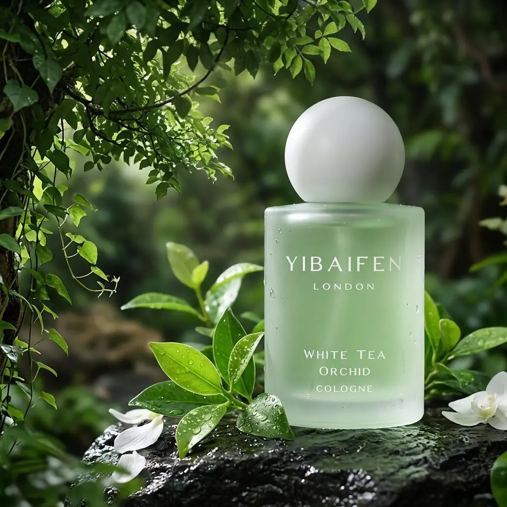 YIBAIFEN London White Tea Orchid Eau de Cologne for Women – Bitter Orange & Cardamom White Tea Fresh Floral Fragrance, Vanilla Orchid Summer Scent