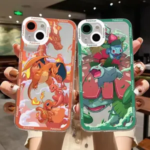 Pokemon Charizard Pikachu phone case for iphone 11 12 13 14 15 16 pro max plus