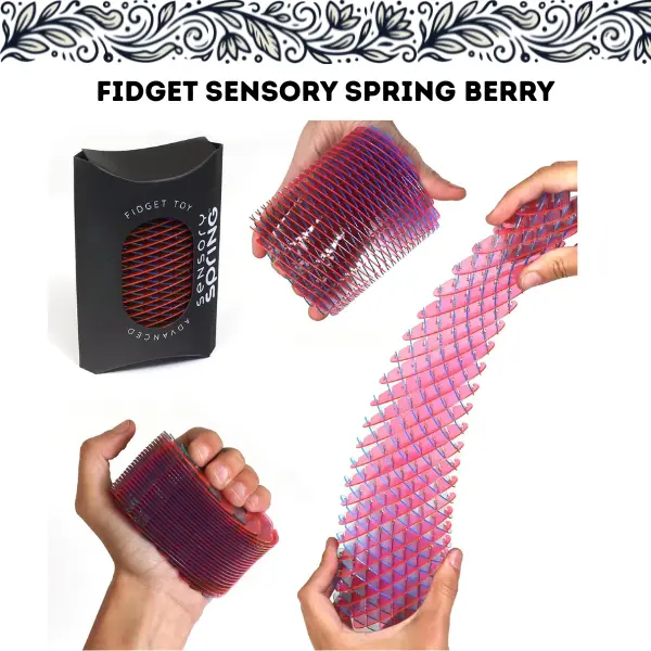 3D Slug Fidget Toy | Sensory Spring Stress Relief Toy for Kids, Teens & Adults | Stretchy Quiet Anxiety Relief Fidget for School, Office, Classroom & Gifts