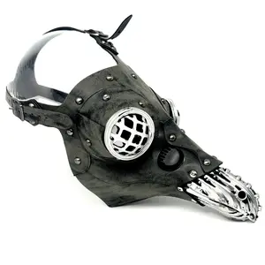 Steampunk Plague Doctor Costume Mask, Long Nose Masquerade Party Halloween Ball Masks