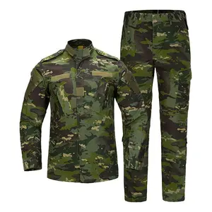 Second-generation men’s long-sleeve American camouflage outdoor training suit, wear-resistant tactical suit