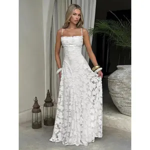 Women's Backless Dress, Elegant Fashion Sleeveless Dress for Party Wedding, Ladies Summer Clothes