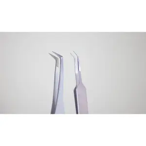 Fiber Tip & Angled Isolation Lash Extension Tweezer Set