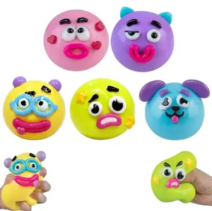 Interchangeable Dog Face Smushers Squishy, Cloud Soft Slow Rising Squeeze Toy, Tactile Sensory Game to Calm Nerves & Relieve Daily Stress