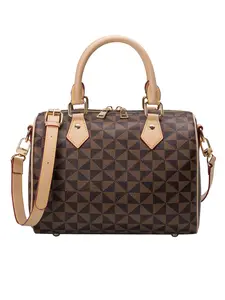 Fashionable Geometric Pattern Crossbody Bag, Lightweight Zipper Shoulder Bag with Adjustable Strap, Trendy All-match Commuter Bag for Daily Used, Purse Women, Unique Bags, Everyday Bags, Sling Purse, Adjustable Strap Satchel, Fashionable Patterned Bag