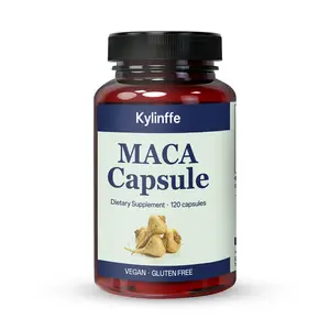 Kylinffe Maca Capsules | Premium Vegan Supplement | Gluten-Free | Boost Energy & Stamina | 120 Csps