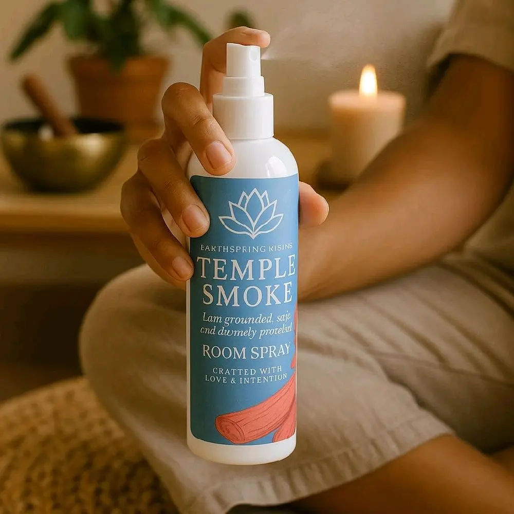 Temple Smoke | Sacred space Purifying Room Spray | Palo Santo and Sandalwood Sacred Spray