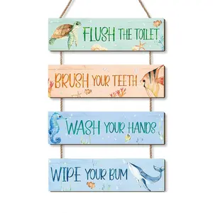 Ocean-Themed Wall Decor Set, Sea Turtle, Seahorse, Whale Designs, Perfect for Home, Bedroom, Bar, Kitchen, Garage, Office, Holiday Gifts