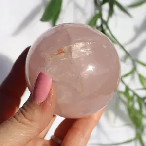 Star Rose Quartz Sphere from Madagascar