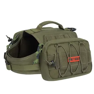 The store upgrade in progress, sales temporarily suspended！！OneTigris Tactical Dog Backpack for Medium & Large Dogs – Durable Nylon Hiking & Training Pet Backpack with Side Pockets for Walking, Running, and Outdoor Adventures