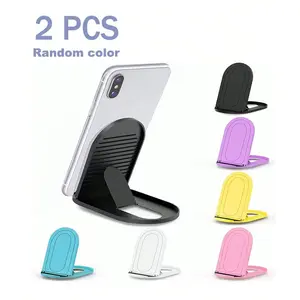 Universal Adjustable Portable Foldable Desktop Phone Stand, 2 Random Colors, Fits All Phones Including iPhone, Plastic Material