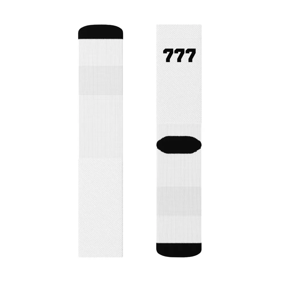 777 Angel Number Socks ✨ Lucky Spiritual Streetwear | Good Fortune Energy
