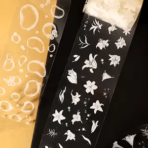 Tomato Sauce Girl Su Bai Xing Ye Series Pet Die-Cut Tape Set, 6 Pieces, Perfect for Crafting & DIY Projects, High-Quality Material