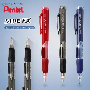 2pcs Japan Pentel PD255 Mechanical Pencils 0.5mm Side Extrusion Lead Eraser Head Retractable Classic Cute School Supplies Stationer