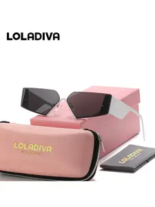 LOLADIVA Unisex Fashion Forward Frameless Sunglasses Casual Looking Design Alien Sunglasses UV400