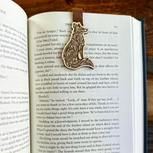 Aztec Fox Wooden Magnetic Bookmark