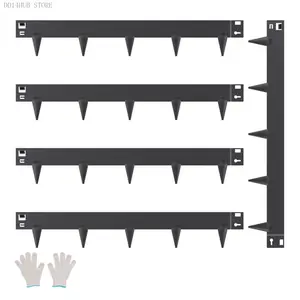 VEVOR Steel Landscape Edging, 5 Packs 39 x 3 in Rust-Resistant Metal Landscape Edging, Bendable Garden Edging Border, Heavy Duty Lawn Edging, Easy-to-Install, Flower Bed Yard Pathway Divider BlackDD14HUB STORE