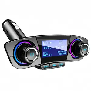 Car BT FM Transmitter, Wireless FM Transmitter, Multifunctional Car Handsfree FM Transmitter, Universal Plug & Play Bluetooth-compatible Car Music Player, Car Electrical Appliances
