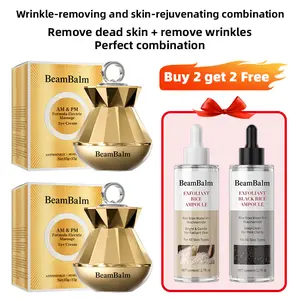 BeamBalm Eye Wrinkle Reduction + Exfoliating & Firming Revitalizing Set – Smoothes fine lines, firms and moisturizes, gently cares for the skin around the eyes | Say goodbye to dead skin and fine lines around.retta peptide face, Daily Gentle Smoother