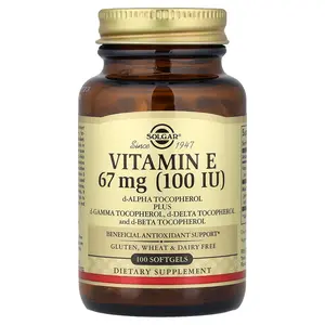 Solgar Vitamin E, 67 mg (100 IU), 100 Softgels