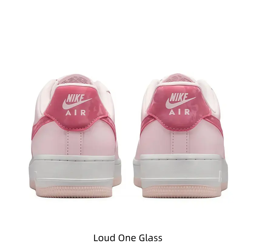 Fashion Contrast Pastel Pink Low Cut Sneakers Dual Tone Pink Swoosh & Heel Panel Non-Slip Light Pink Rubber Outsole Classic Leather Skate Shoes For Women All-Match Daily Outfits