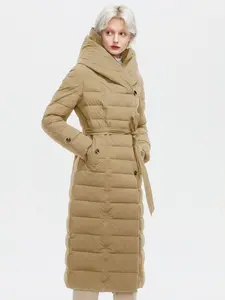 Women's Long Fashion Casual Outdoor Commuter Slim Fit Cotton Coat Jacket, Thick Woven Fabric, Winter Wear, Stylish Outerwear