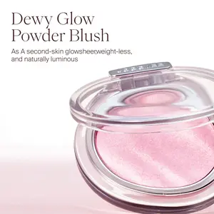 JOOCYEE Aura Glazed Blush, Aura Shimmer Blush Powder, Long-Lasting, Sparkle, Fine Glitter, Multi-Use Blush Highlighter Eyeshadow, Beginner Friendly, Party, Mother's Day Gift, Summervibes