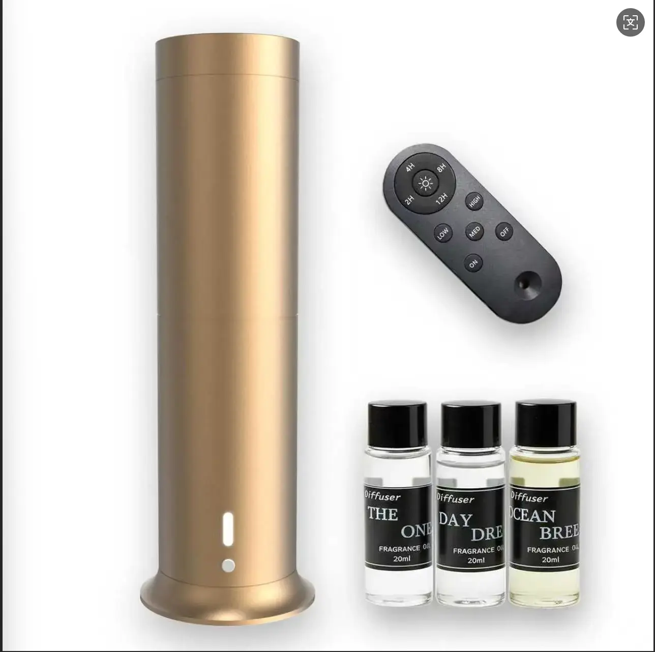 Aromatherapy Diffusers, Remote-Controlled Mist Aroma Diffuser with 3 Premium 20ml Oils - Ultra-Quiet, Eco-Friendly for Home, Office