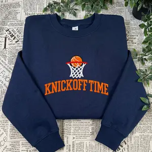 Vintage New York Basketball embroidered sweatshirt, Retro NYC Hoops Shirt, Classic Game Day Outfit, Unisex Streetwear Apparel