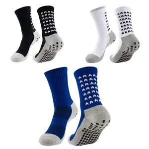Professional Football Socks, 1 Pair Non-slip Breathable Comfortable Sports Socks for Men & Women, Athletic Socks for Running Jogging Training, Edge Grip Socks, Track Socks