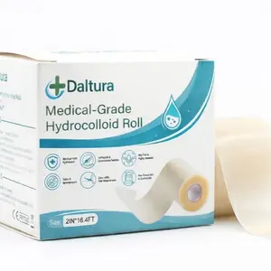 Daltura Hydrocolloid Roll 2in x 16ft Medical Grade Waterproof Highly Absorbent for Blister Burn Wound Care Pimple Patches Acne Care Cut to Any Size Healthcare Kit