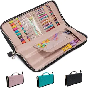 Knitting  Case (up to 14 Inches) -  & Crochet Hook Organizer