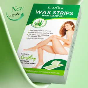 Double-Sided Waxing Strips with Aloe Vera, Gentle Hair Removal, Date Night Essential