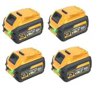 12Ah Replacement for Dewalt 20V 60V Max Battery 2 Pack, Compatible with DCB606 DCB609 DCB612, Compatible with DeWalt 20V 60V Cordless Power Tools