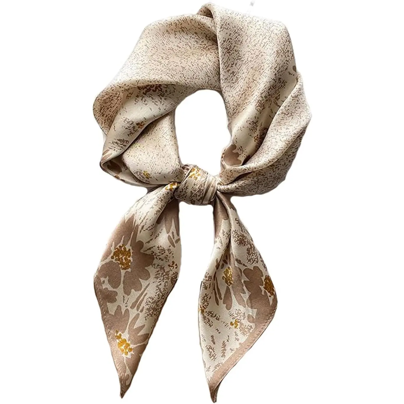 100% Pure Mulberry Silk Square Scarf for Hair-27''x27''- Women Silk Neckerchief Head Wrap Scarf
