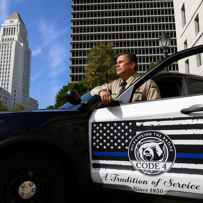 1 Piece Thin Blue Line Flag Código 4 Humanizing the Badge Bandera Línea Azul para Auto y Hogar American Flag Design