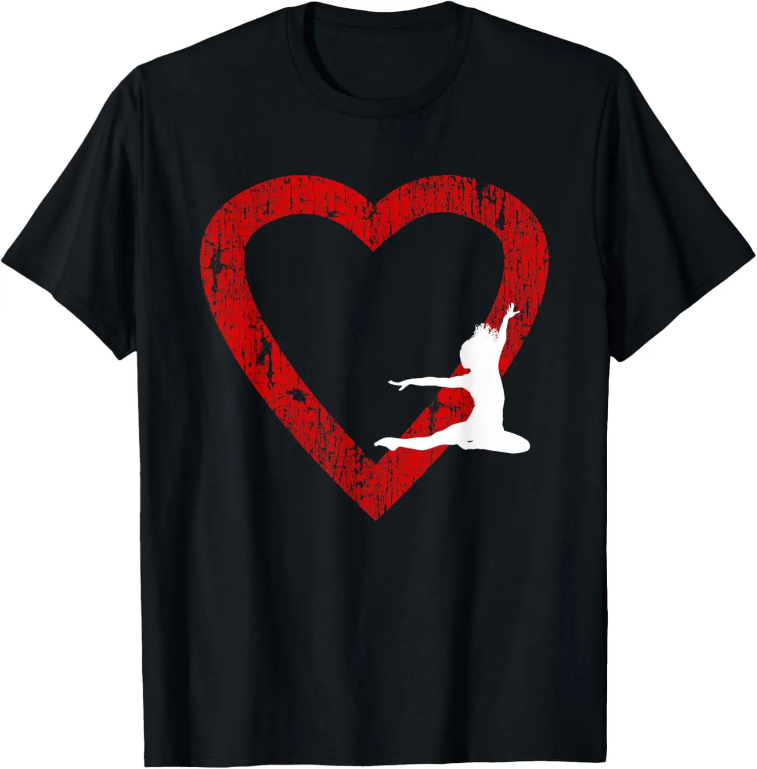 I Love Dance Valentine's Day for Girls and Dance Teachers T-Shirt Pure Cotton Graphic Tees Menswear Top: Gifts for Men & Women