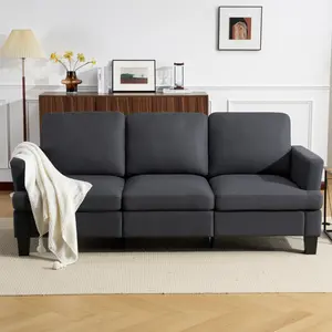 Sofas for Living Room, Deep Seat Sofa, Modern Linen 3 Seater Cloud Couches With Washable Covers,  Small Couches for Small Space, Cozy Fluffy Couch, for Living Room, Bedroom, Apartment and Office